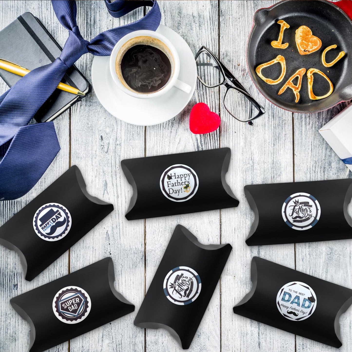 Father's Day Nut Gift Baskets - 6 Pillow Boxes Filled With Fresh Nuts, Beautifly Packaged for Fathers Day Celebrations, Special Dad Gifts For Fathers Day.