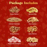 Mothers Day Nuts gift Basket Tower, Heart Design 6 Tier Food Baskets for Men and Women. Valentien Healthy Gift Basket.