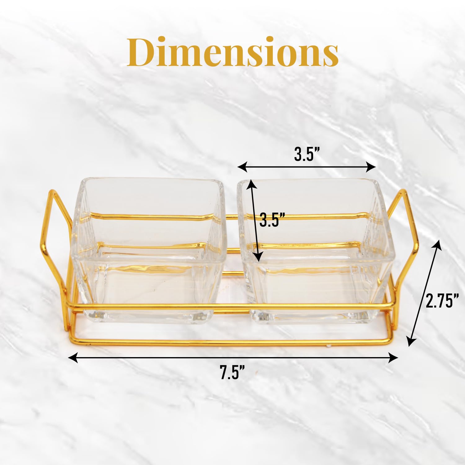 Small Nuts Platter with Glass Tray