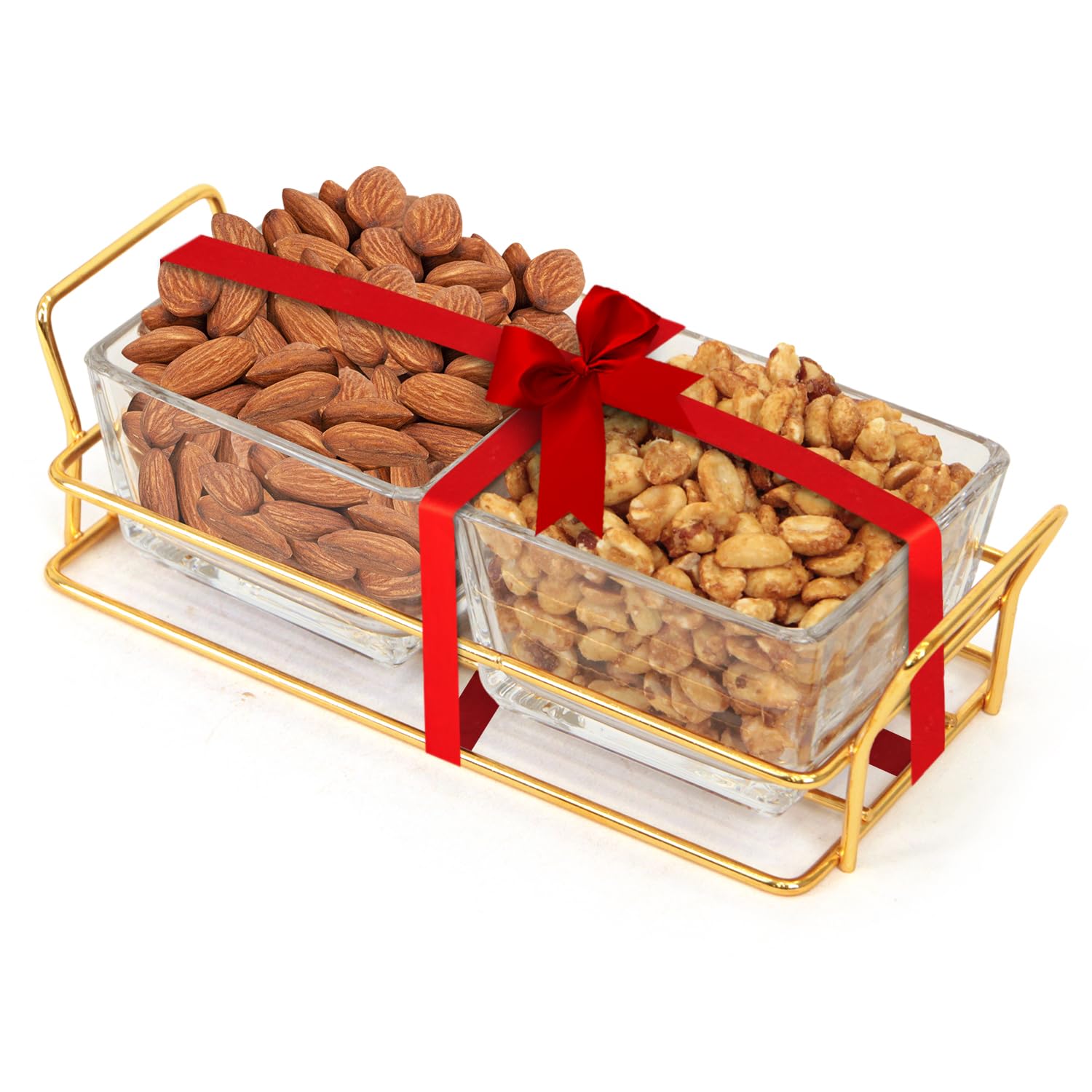 Small Nuts Platter with Glass Tray