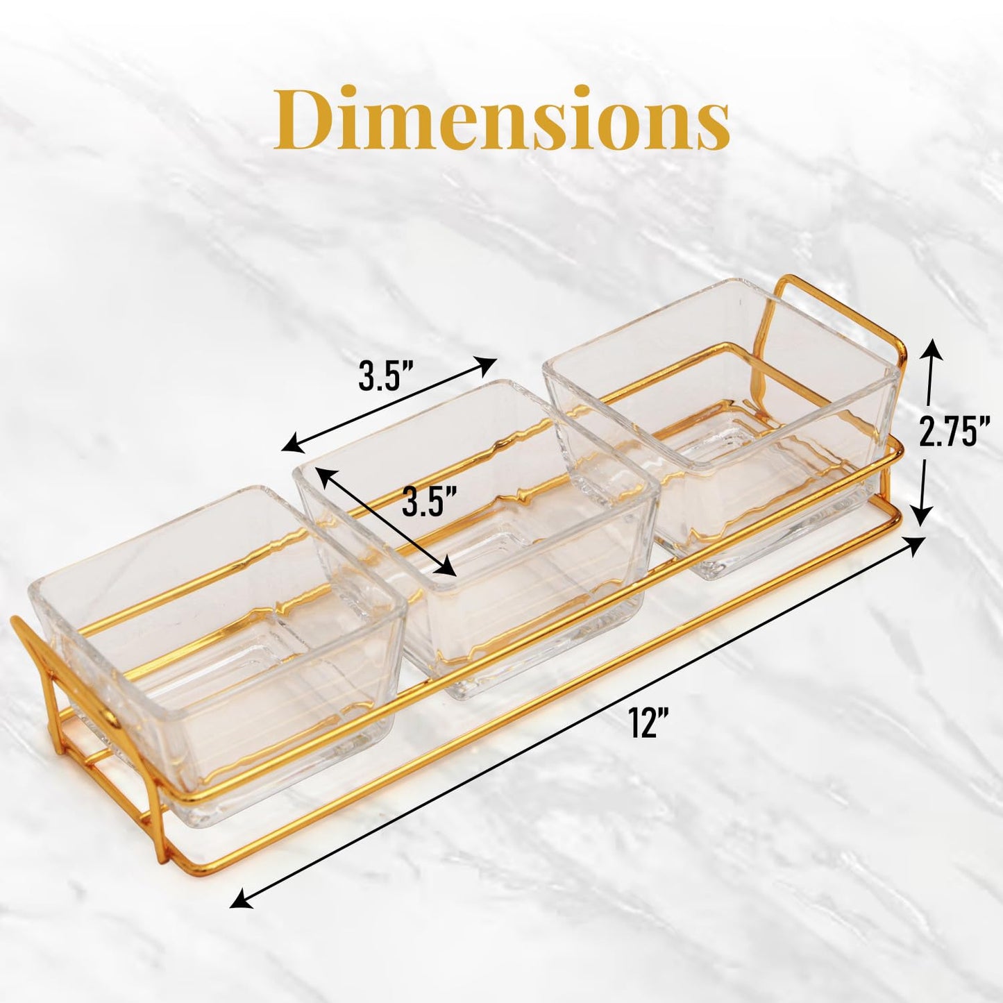 Medium Nuts Platter with Glass Tray